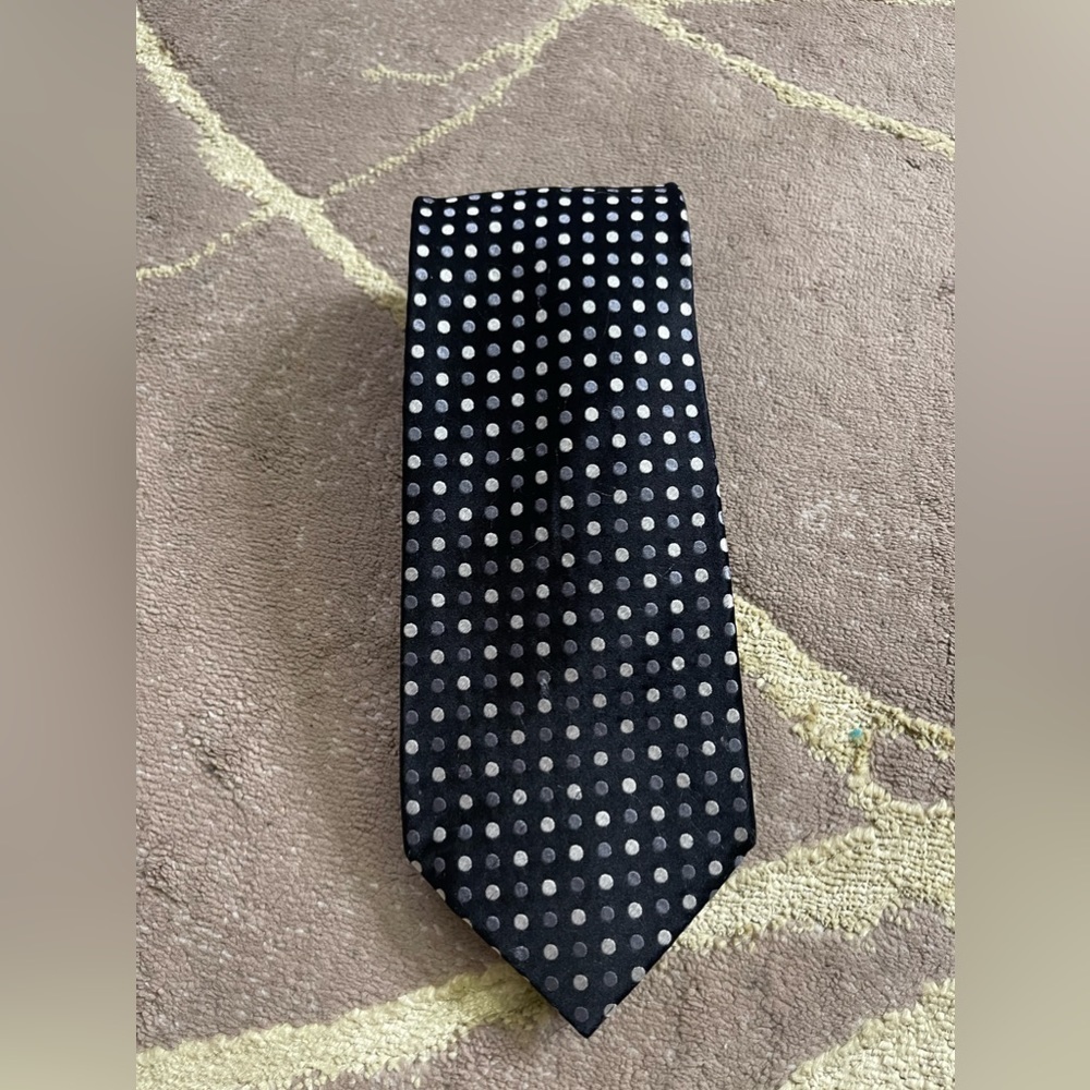 Geoffrey Beene 'Confetti Dot' Mens Black Dotted Tie